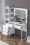 Hanah Home Mesa de Maquillaje Blanca con 10 Focos